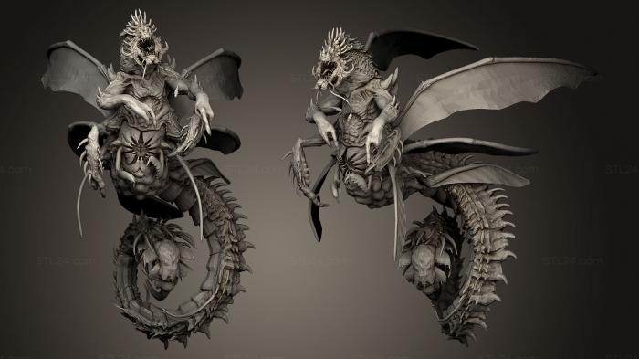 Статуэтки грифоны и драконы (Зергван, STKG_0080) 3D модель для ЧПУ станка